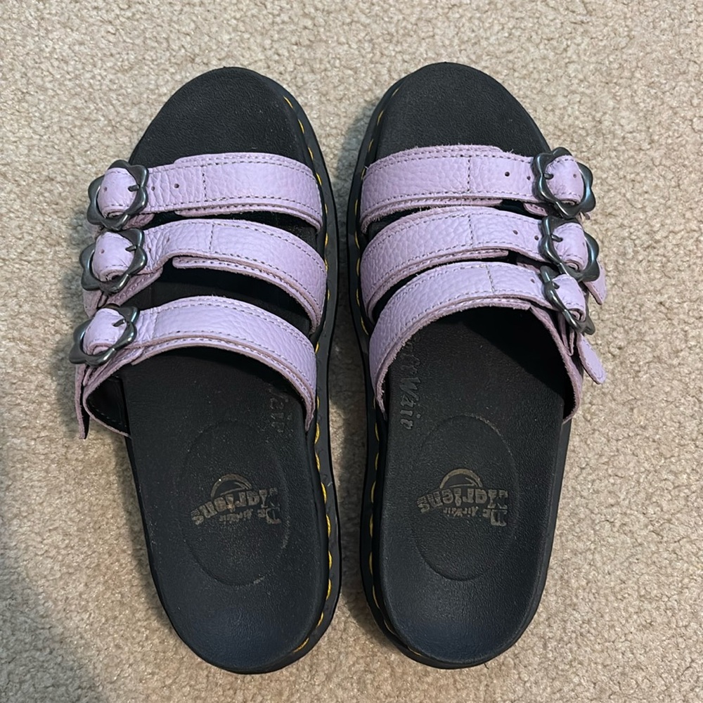 Dr. Martens Purple and Black Sandals